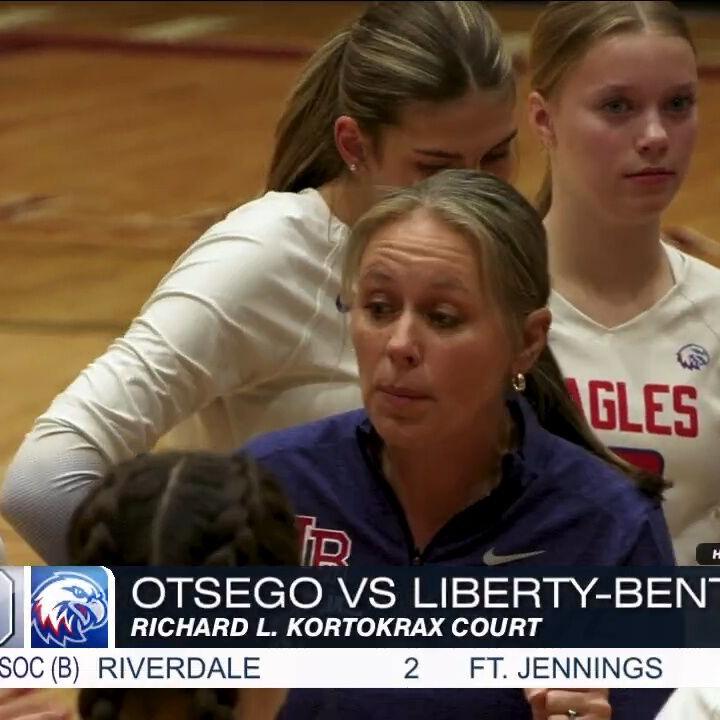 Liberty-Benton falls to Otsego in five-set district volleyball battle